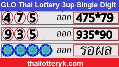 Thai Lottery 3up Cut Total Formula